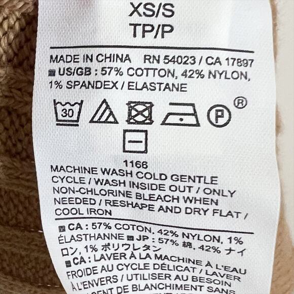 Banana Republic Tan Light Brown Short Sleeve Sweater Tunic Size XS/Small - Picture 7 of 7